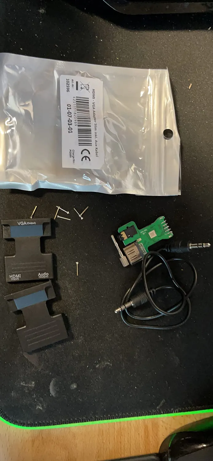 JAMEGA HDMI auf VGA Adapter 1080p Audio 1er Pack