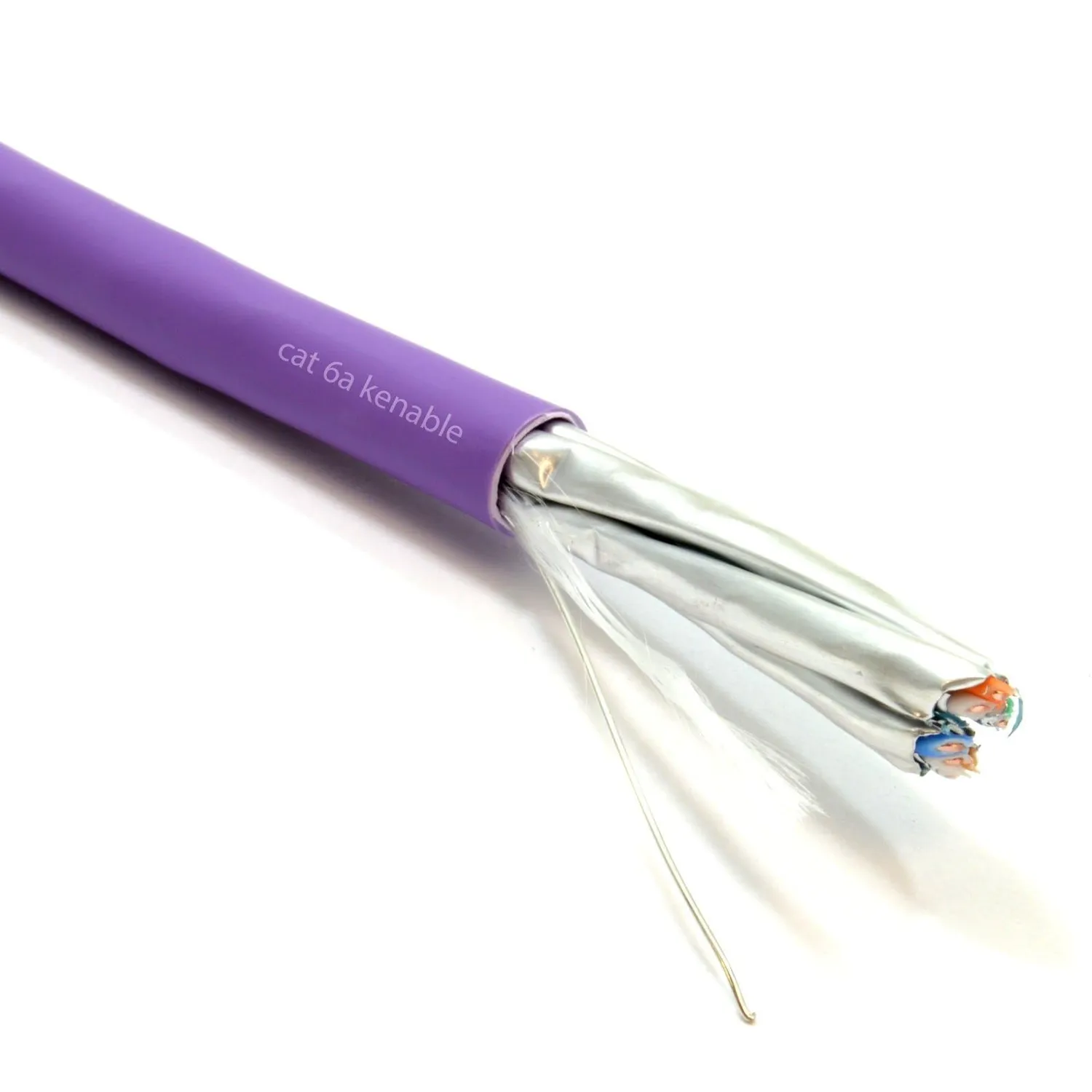 Kenable Cat6A S/FTP Netzwerkkabel 100m lila 10 Gbit