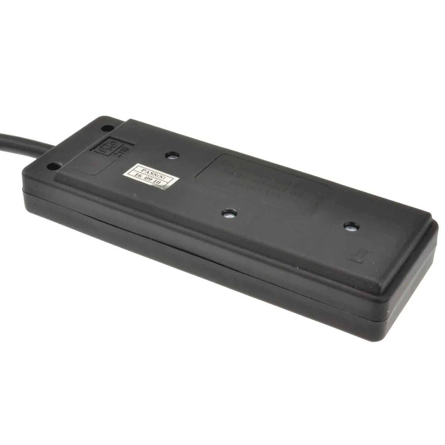 Kenable UK Stromverlängerung 2-fach 13A 2m schwarz