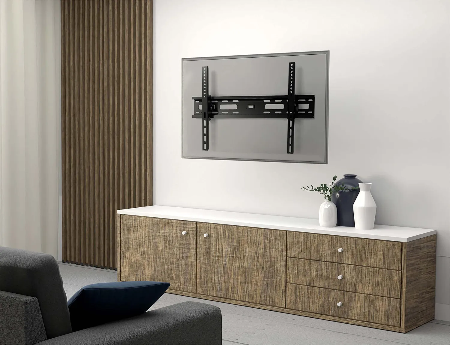 Poppstar TV Wandhalterung 32-70 Zoll neigbar 75kg