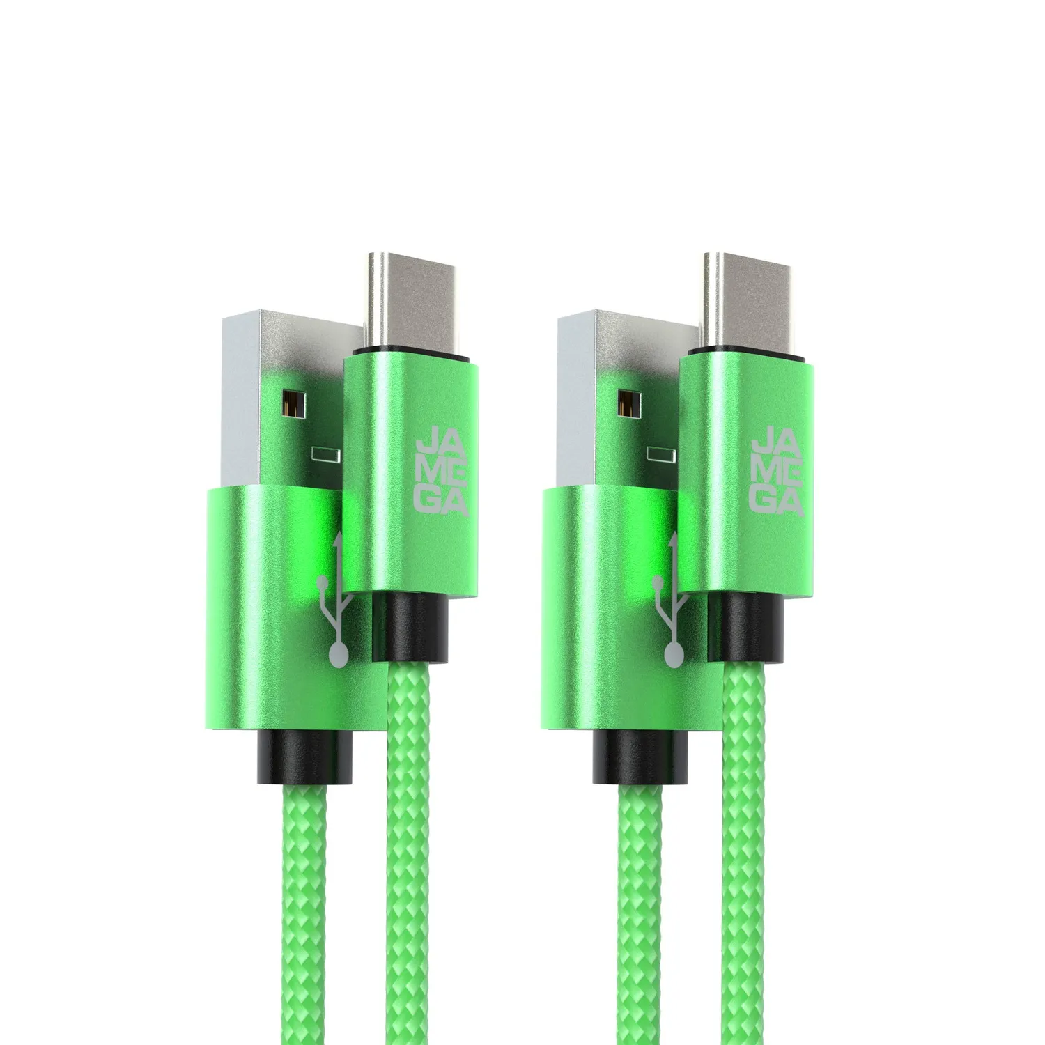 JAMEGA USB-C Kabel RoseGold 3m 2 Stück Nylon 3A