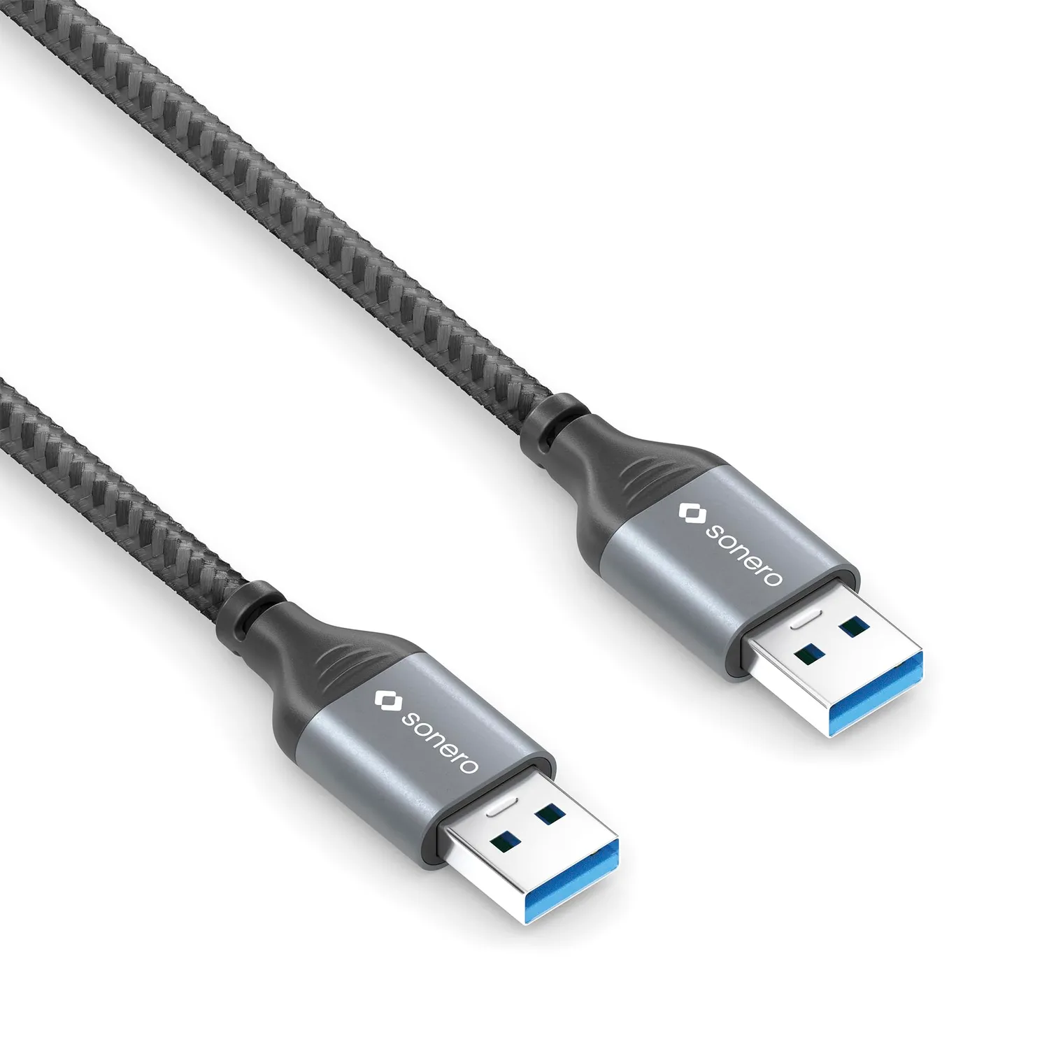 Sonero SPC-U050-015 USB-A auf USB-A Kabel 1,5m space grey 3.0