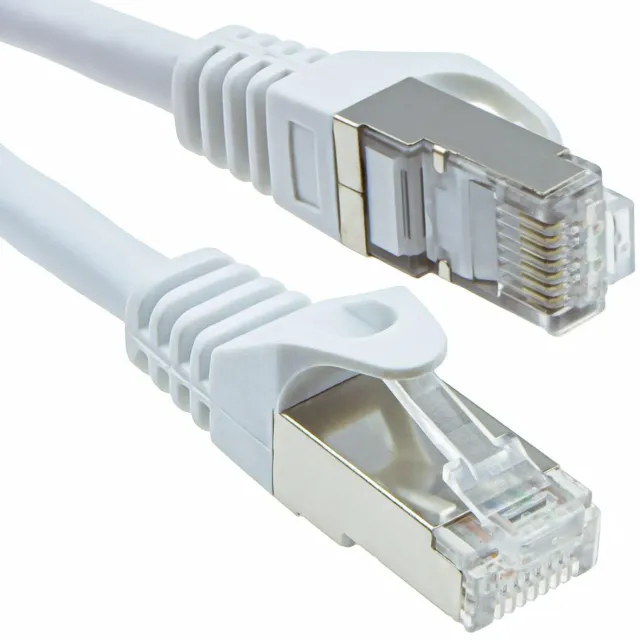 Kenable Cat6A Netzwerkkabel SSTP RJ45 10 m weiß