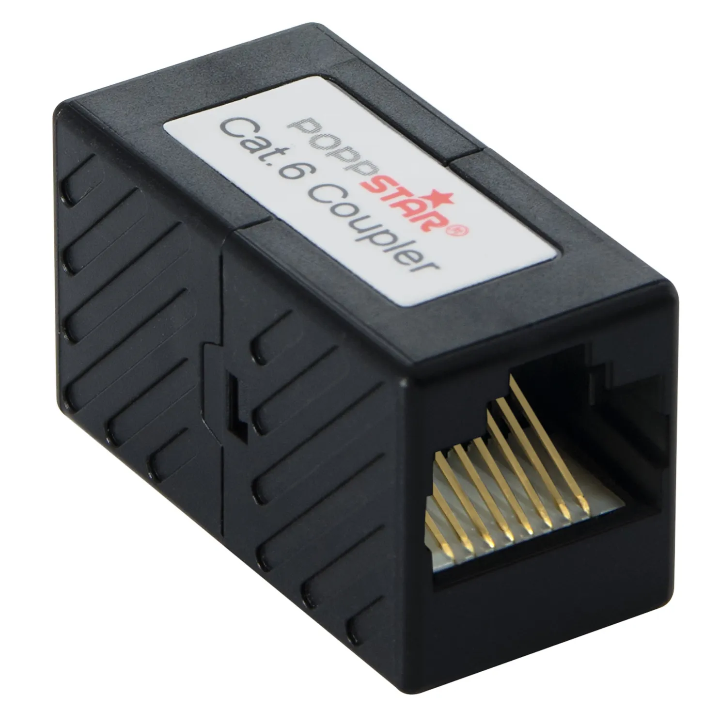 Poppstar RJ45 Kupplung Cat6 geschirmt 2 Stück