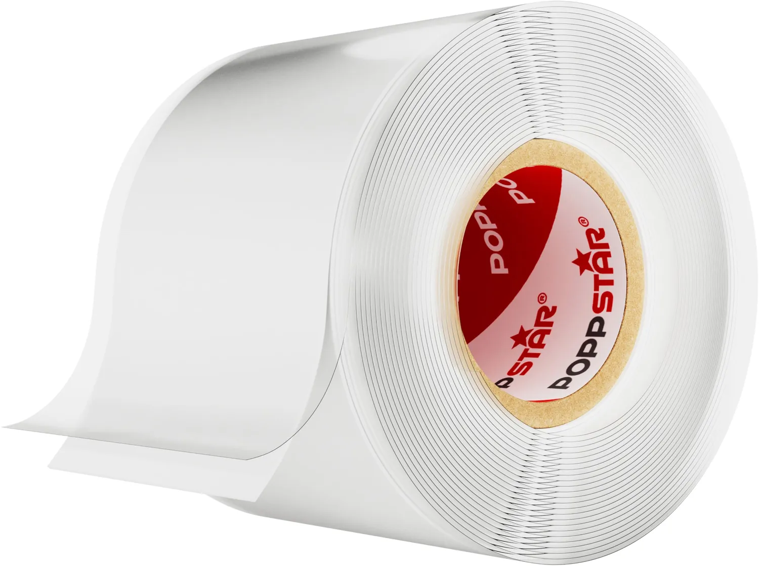 Poppstar Silikonband 3m x 25mm Dichtungsband weiß 1 Rolle