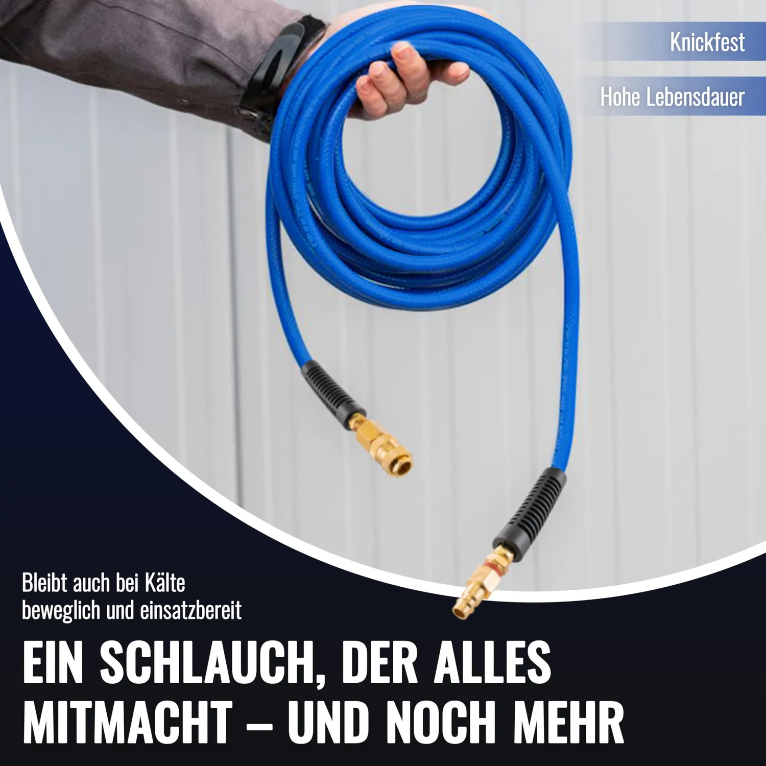 Poppstar PVC Hybrid Druckluftschlauch 30m 20 bar