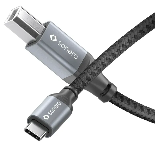 Sonero USB 2.0 Druckerkabel C auf B 5m space grey