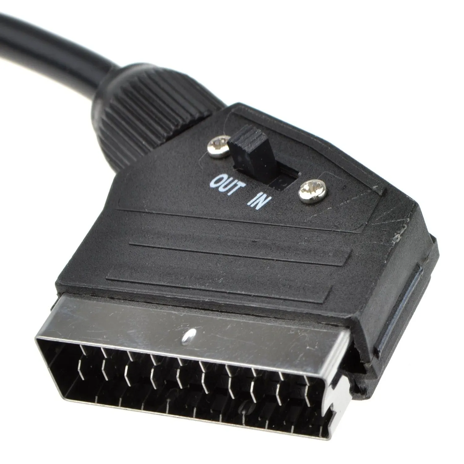 Kenable SCART Cinch Kabel 1,5m schwarz bidirektional