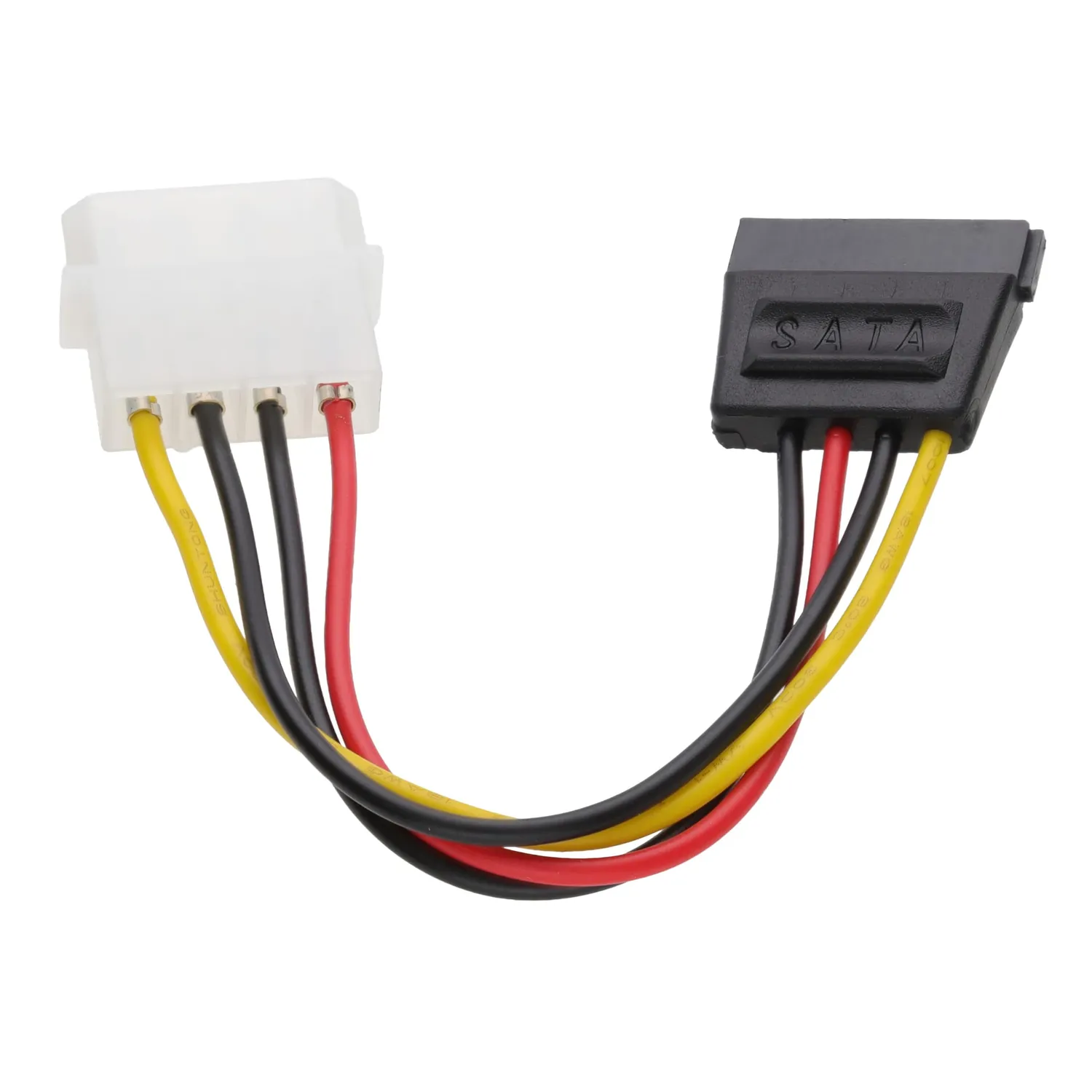 Kenable Molex LP4 auf SATA Strom-Adapterkabel 0,14m Schwarz