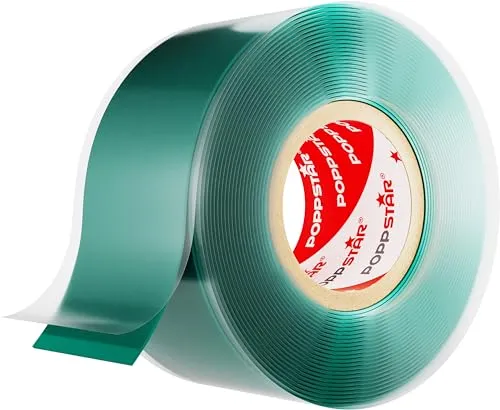 Poppstar Silikonband 3m x 25mm Grün 1 Rolle