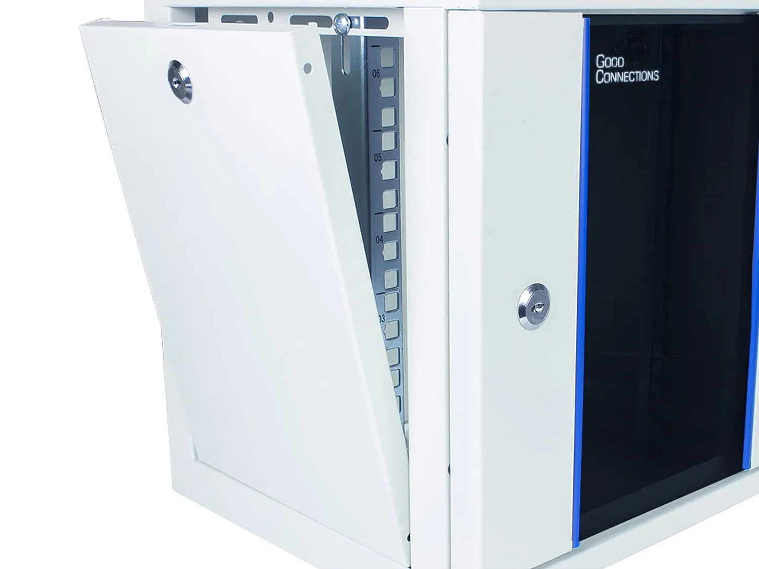 Good Connections Wandgehäuse 10 Zoll 12HE weiß 300 mm