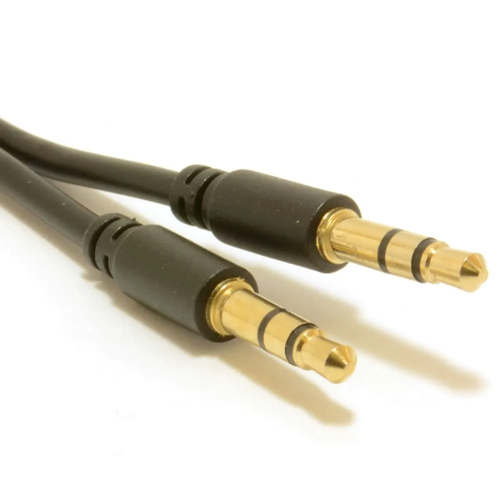 Kenable Slimline Pro AUX Kabel 3,5mm 0,3m schwarz