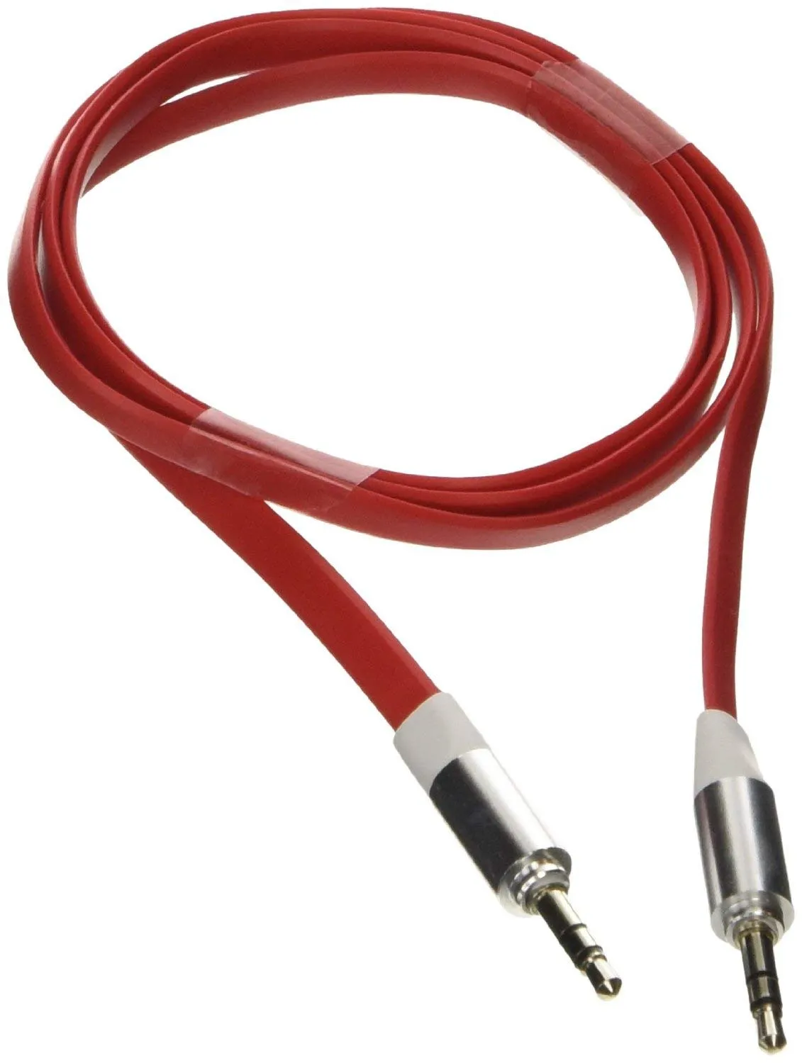 Poppstar 3,5 mm Flachband Klinkenkabel 1 m schwarz