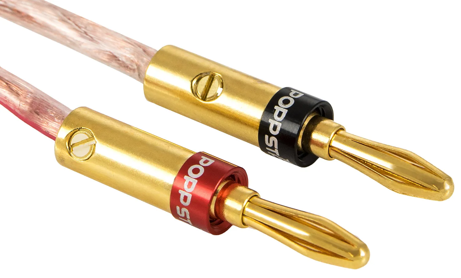 Poppstar High End Bananenstecker 4mm² vergoldet 4 Stück