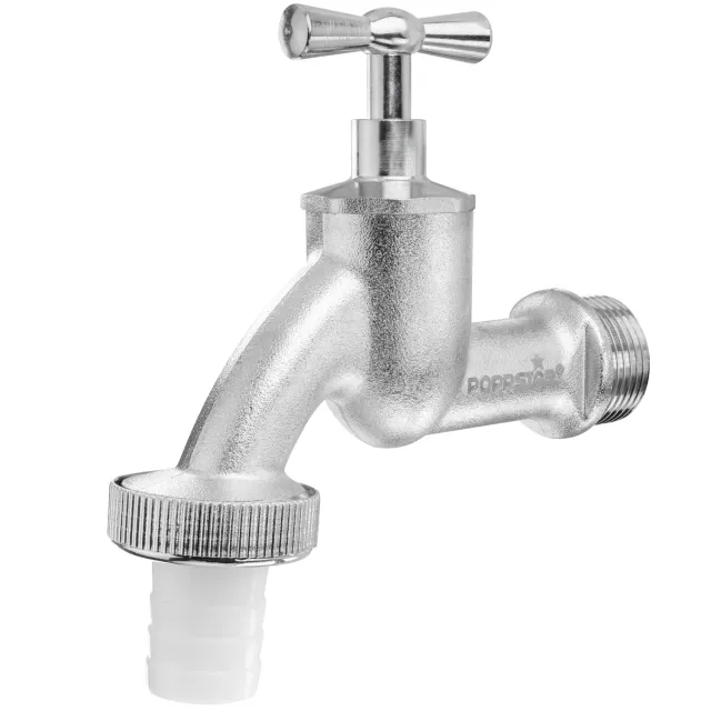 Poppstar Wasserhahn Garten Kugelhahn 3/4 auf 1 Zoll Messing