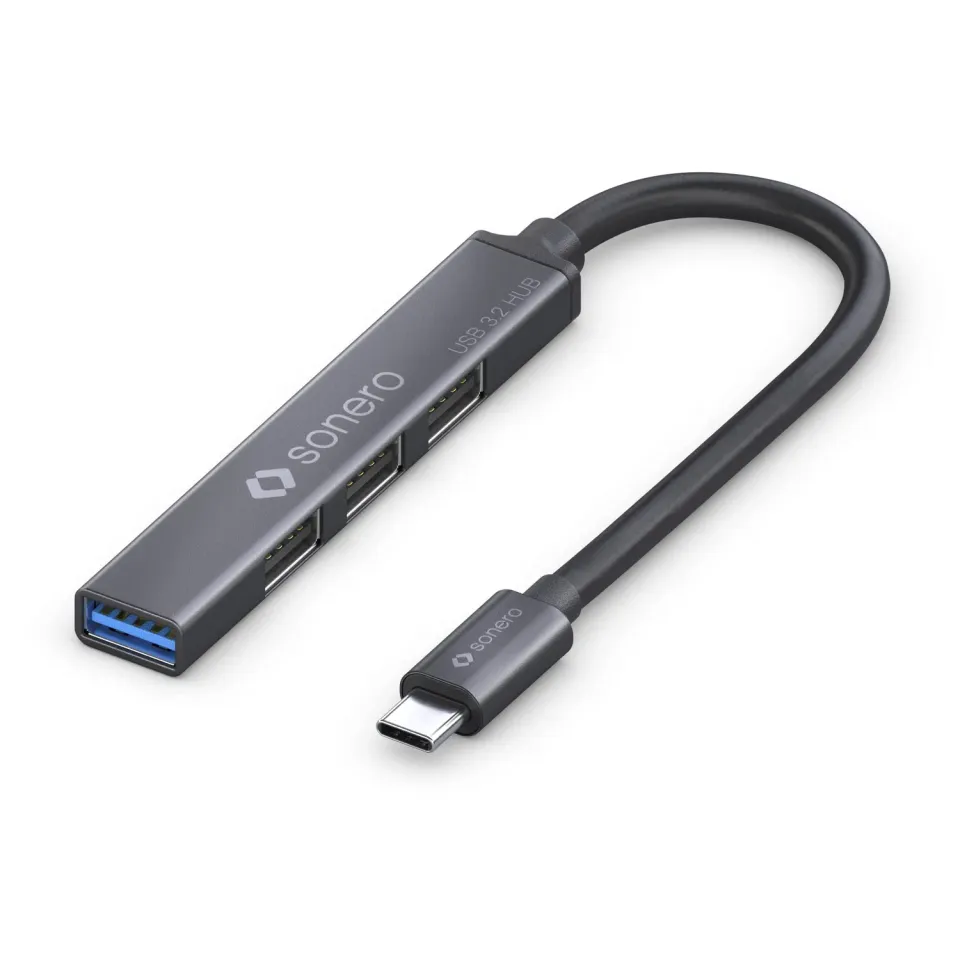 Sonero S-UH110-010 USB-Hub 4-Port Space Grey 1,0m
