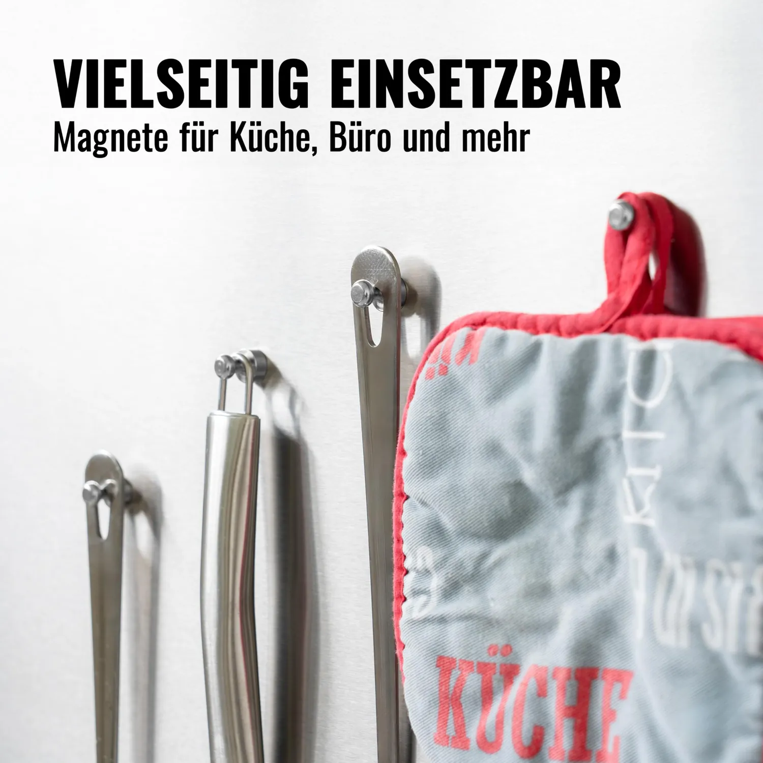 Poppstar Kegelmagnete 12x16mm silbern 18 Stück 3kg