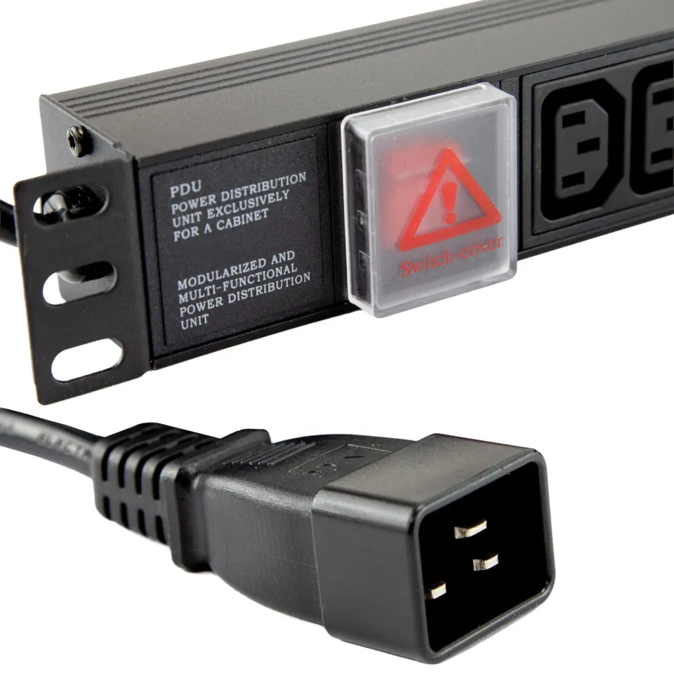 Kenable PDU Verteilerleiste 12x C13 auf C20 16A 1,8m Rack