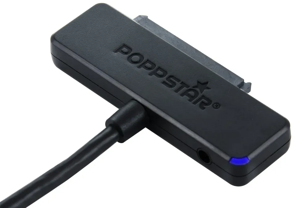 Poppstar SATA-USB Adapter USB 3.1 Typ A 1 m ohne Netzteil