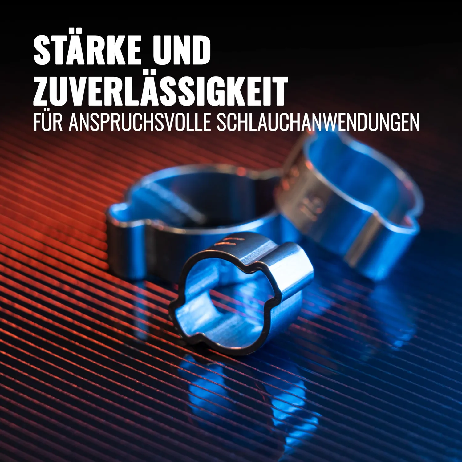 Poppstar Schlauchschellen 2-Ohr 9-11mm Edelstahl 10er