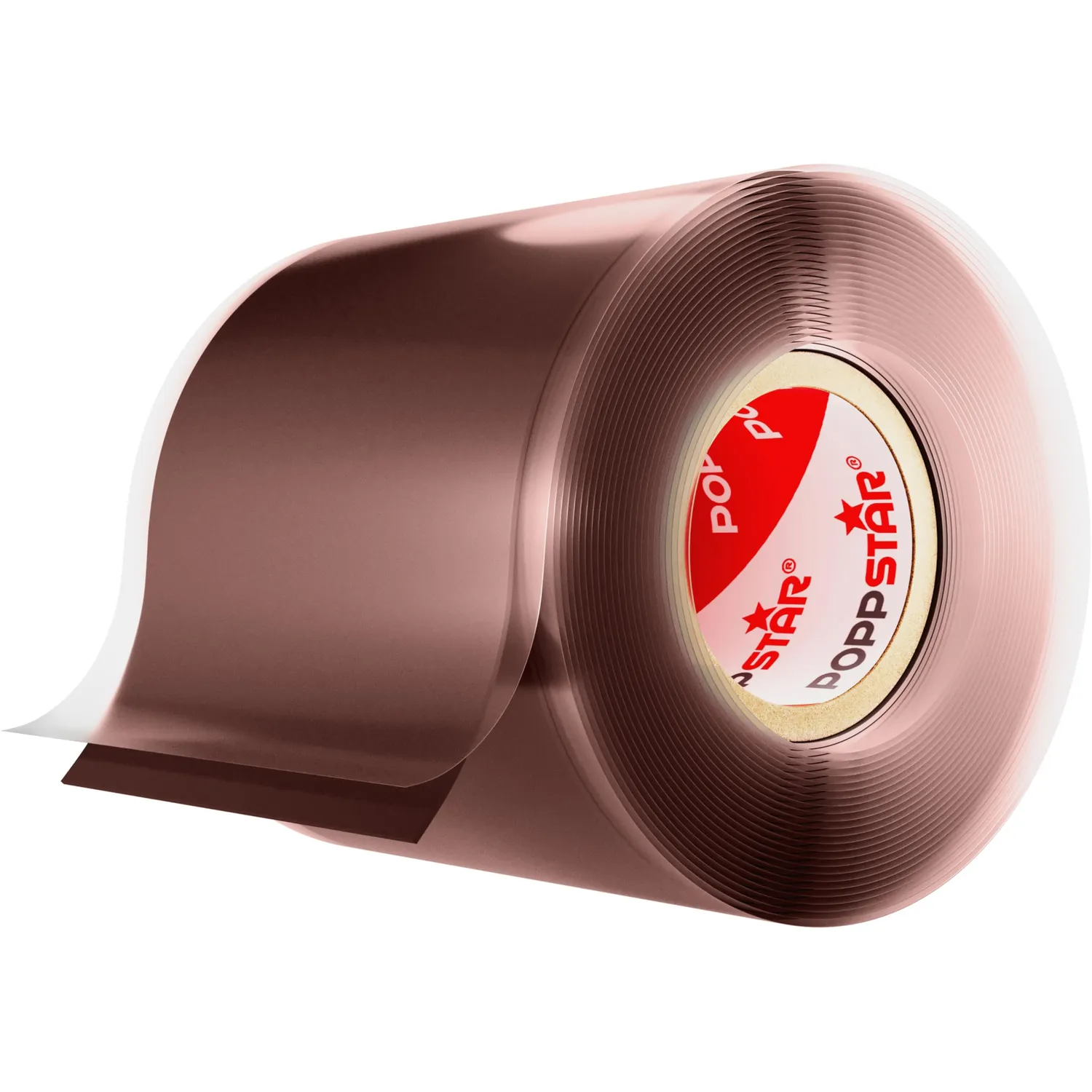 Poppstar Silikonband selbstverschweißend 3m 38mm rotbraun