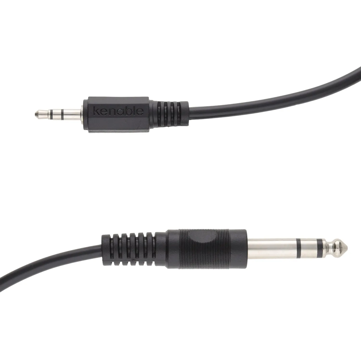 Kenable 3,5mm auf 6,35mm TRS Audiokabel 1,8m schwarz