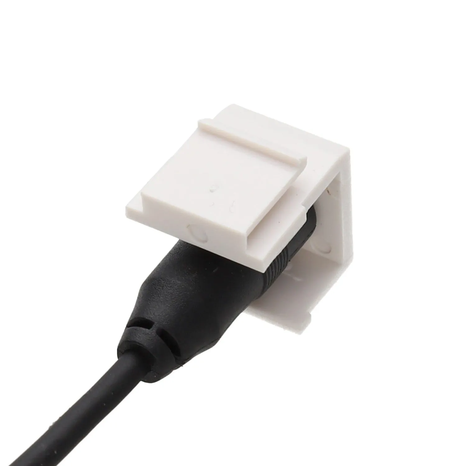 Aura 3,5-mm-Stereo-Klinke Keystone-Einsatz Weiß