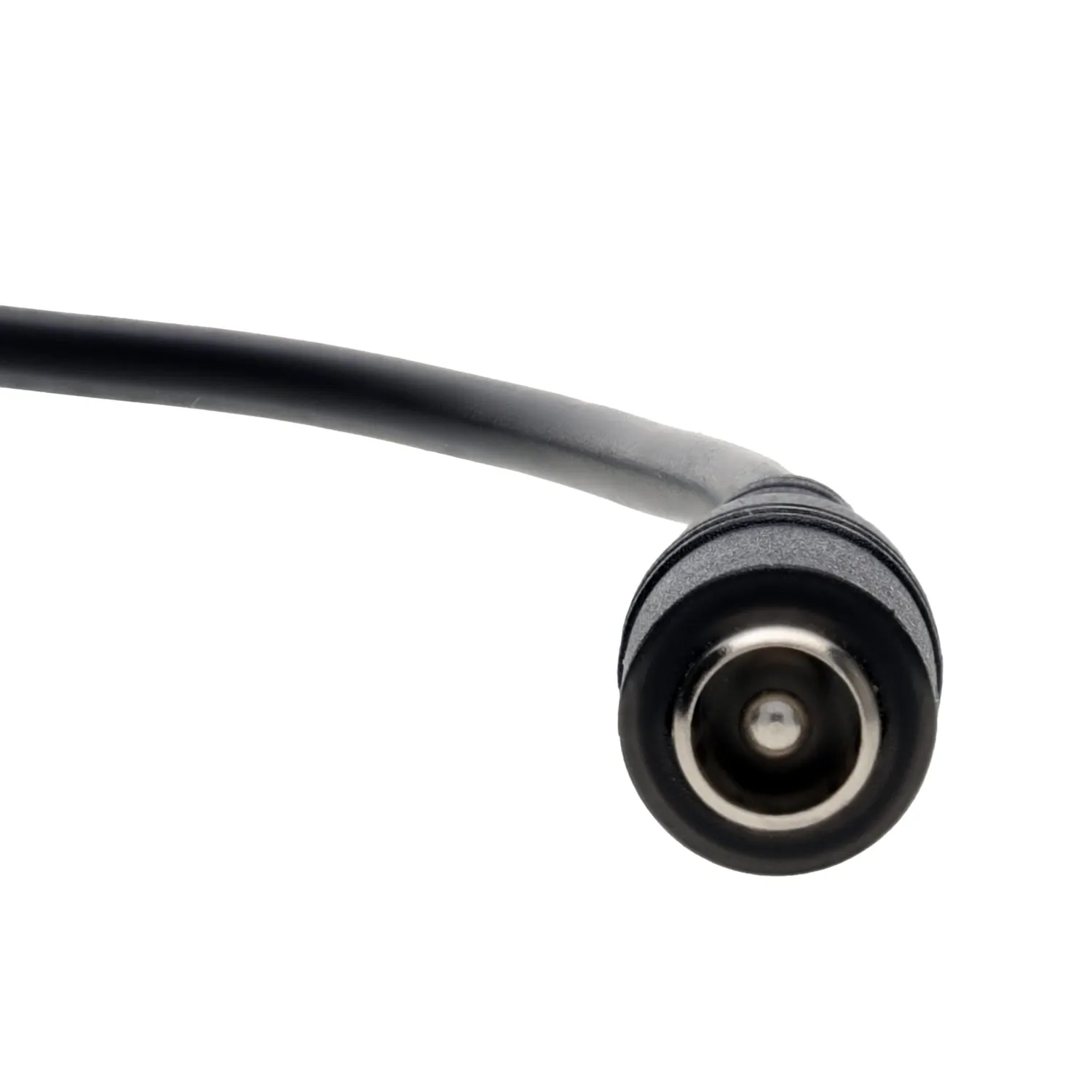 Kenable DC Verlängerungskabel 5,5x2,5mm gewinkelt 1m schwarz