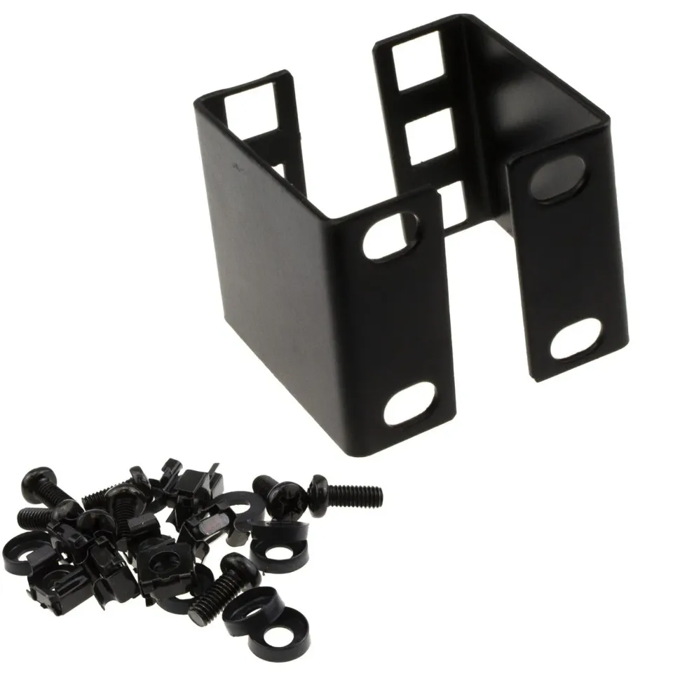 Kenable 1U Rack-Halterung 50 mm Deep mit Käfigmuttern