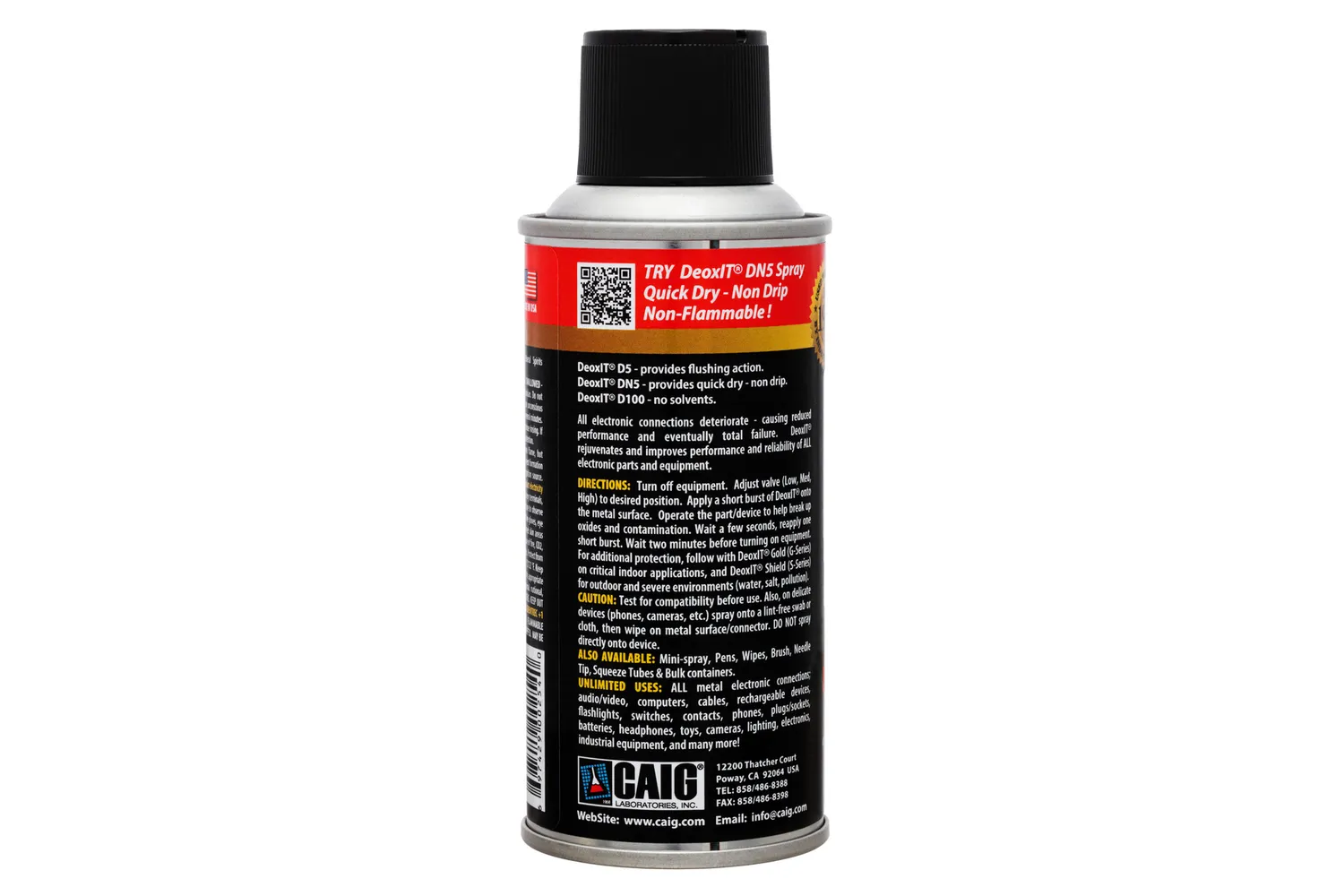 CAIG DeoxIT D-5 D5S-6 Kontaktspray 142 g Reiniger