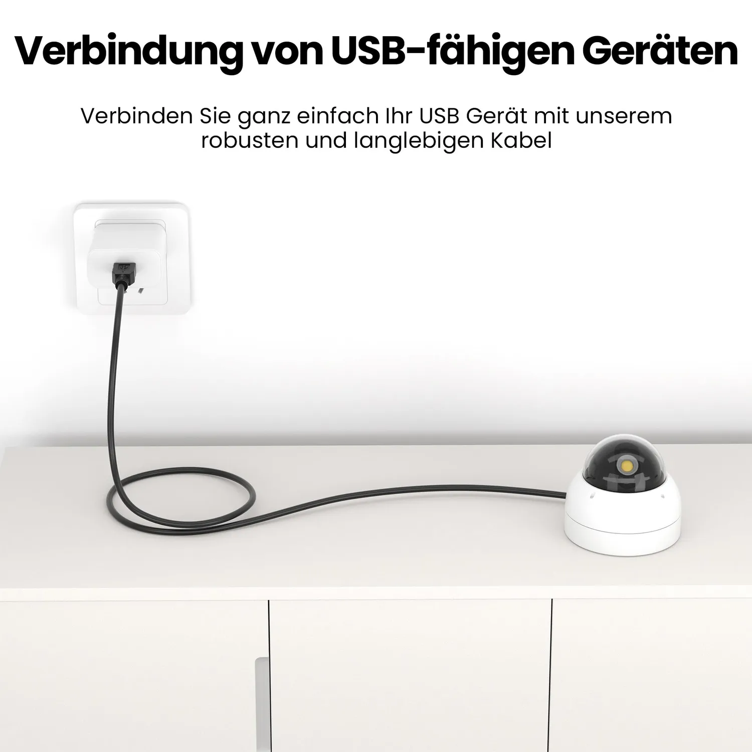 JAMEGA USB 2.0 Kabel 3m A-Stecker Highspeed