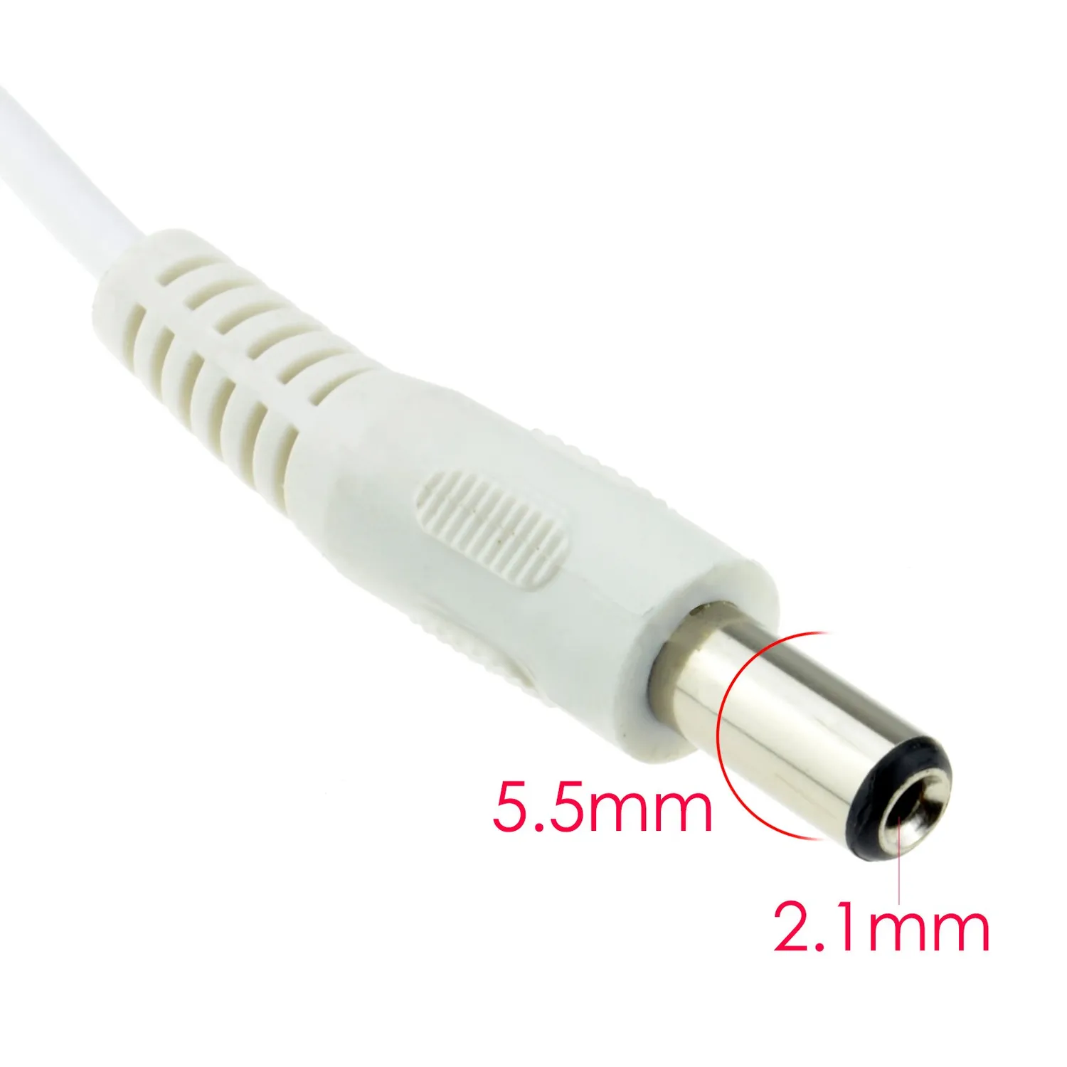 Kenable 5,5x2,1mm DC Verlängerungskabel 5m Weiß