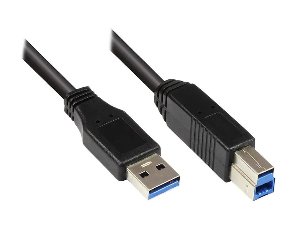 Good Connections USB 3.0 Kabel A-B 0,25m schwarz