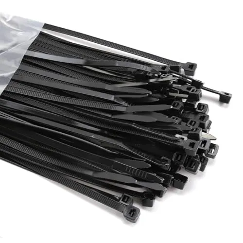 Kenable Kabelbinder 300x4,8mm schwarz 100 Stück Nylon