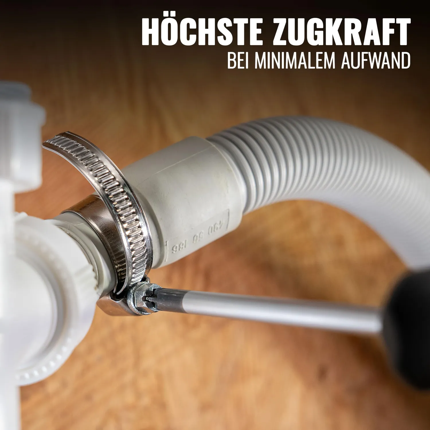 Poppstar Schlauchschellen 50-70 mm Edelstahl 5er-Set