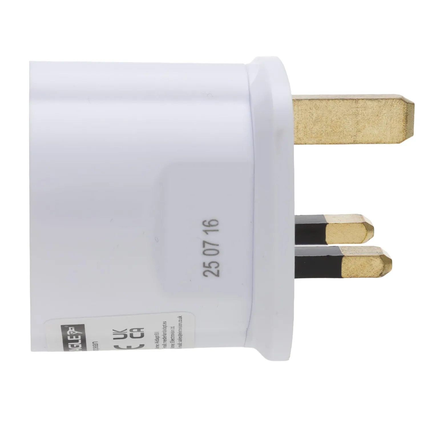 Kenable 13A UK auf Euro Adapter weiß 3-polig