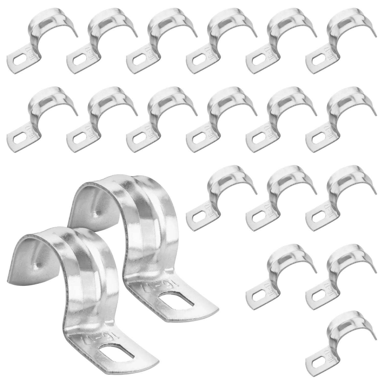 Poppstar Befestigungsschellen 8 mm Edelstahl 20 Stück