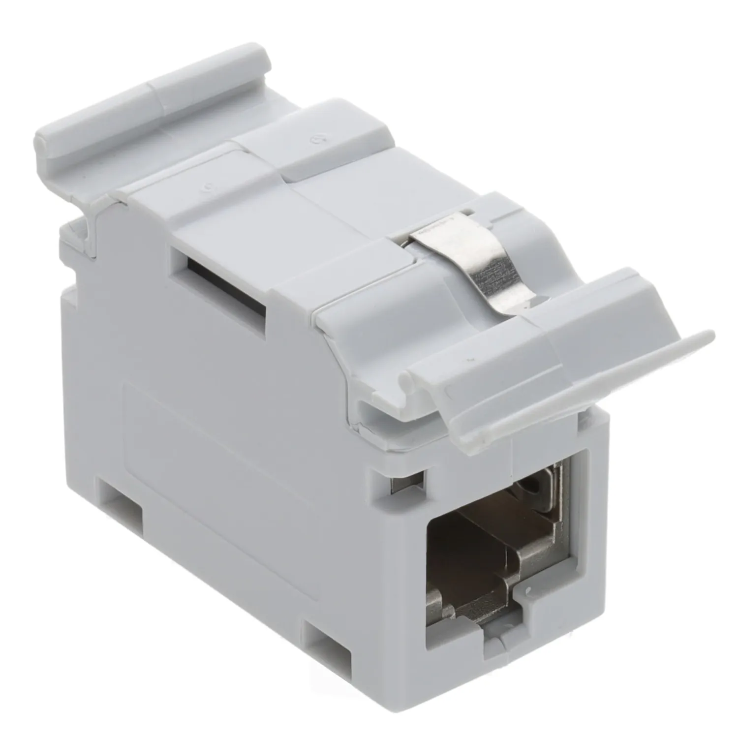 Kenable Cat6A Durchgangskoppler DIN-Schiene geschirmt 10GbE