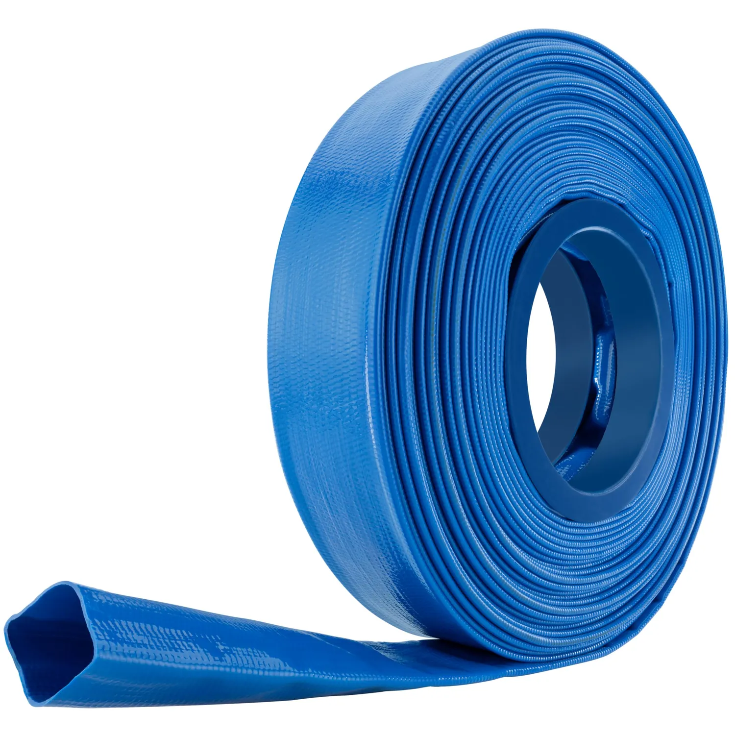 Poppstar PVC Flachschlauch 40m 38mm Blau 7 bar