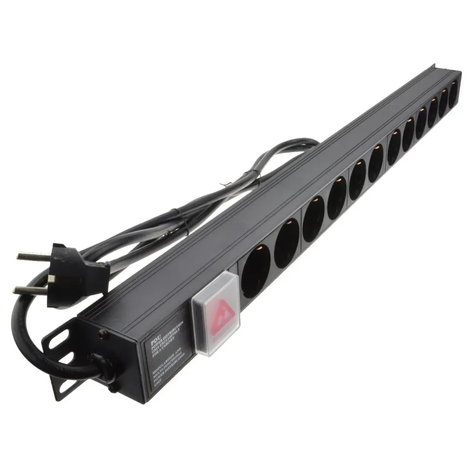 Kenable Vertikal PDU 12-fach Steckdosenleiste 68 cm 1,8 m mit Schalter