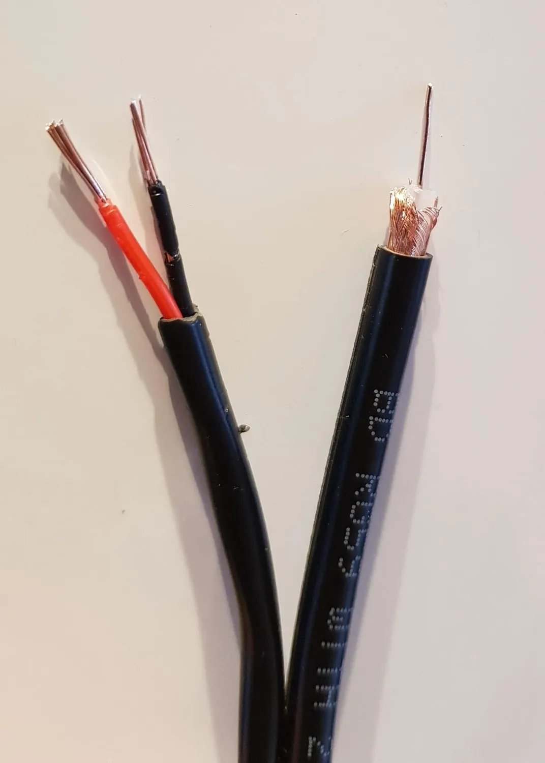 Kenable RG59+2 CCTV Kabel 100m schwarz Koax+Strom