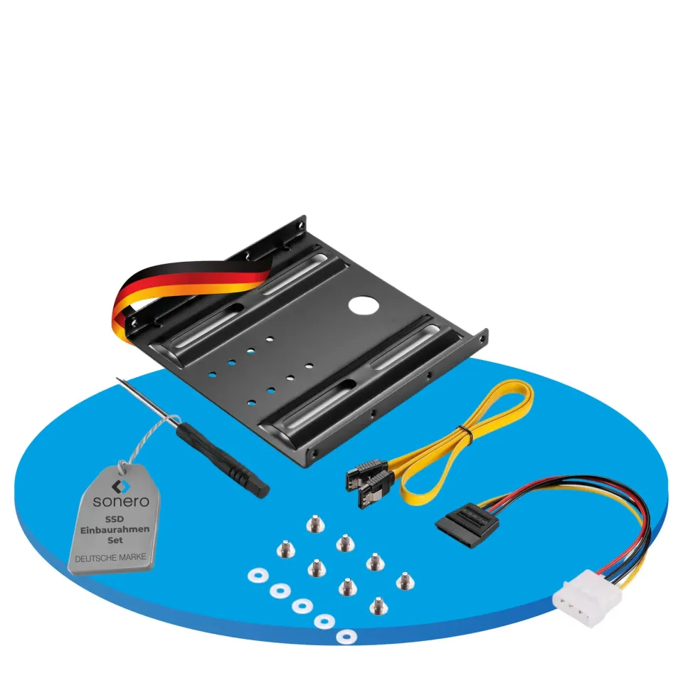 Sonero X-SATA-SET01 SSD Einbaurahmen 2,5 auf 3,5 Zoll