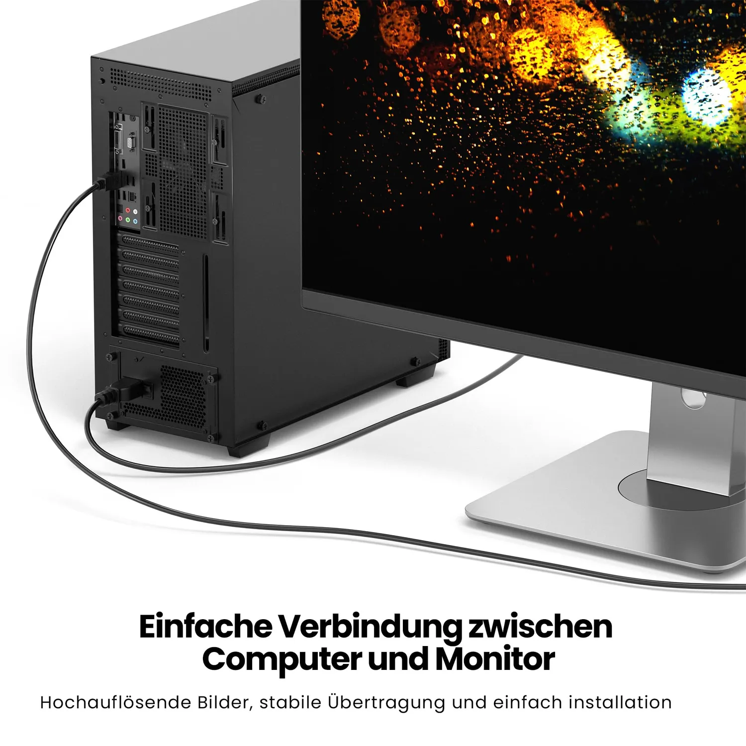 Jamega HDMI auf DVI Adapterkabel 1 m Full HD 1080p