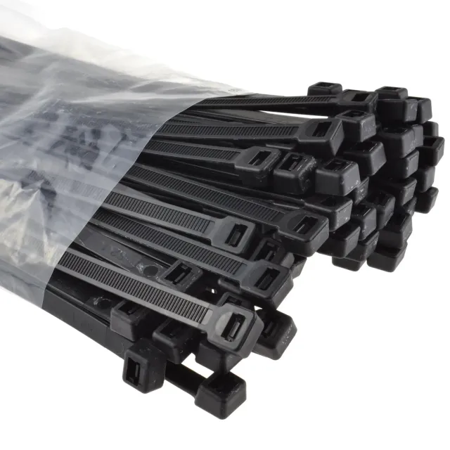 Kenable Kabelbinder 450 x 9 mm Nylon schwarz 100 Stück