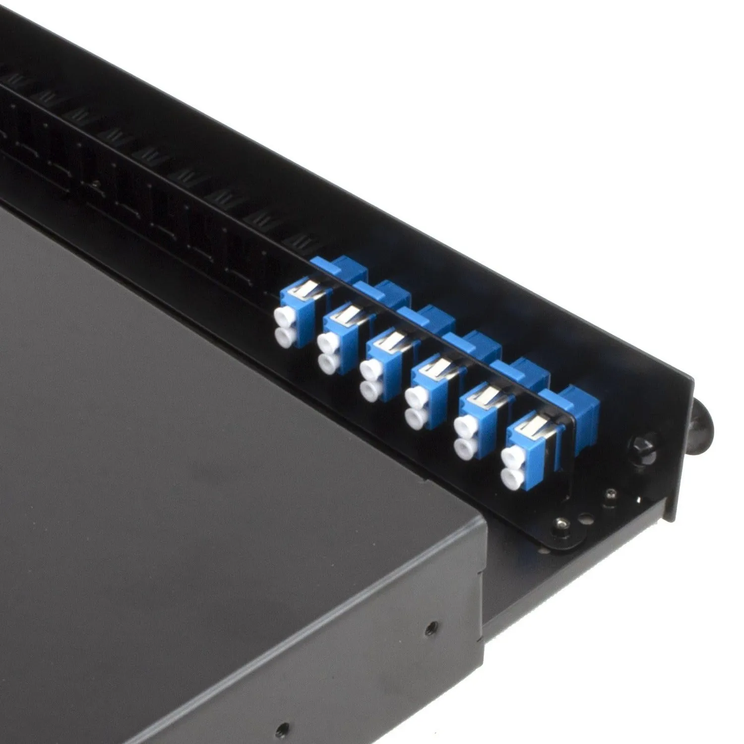 Kenable 24-Port LWL-Patchpanel 1U 12 Fasern 6x LC