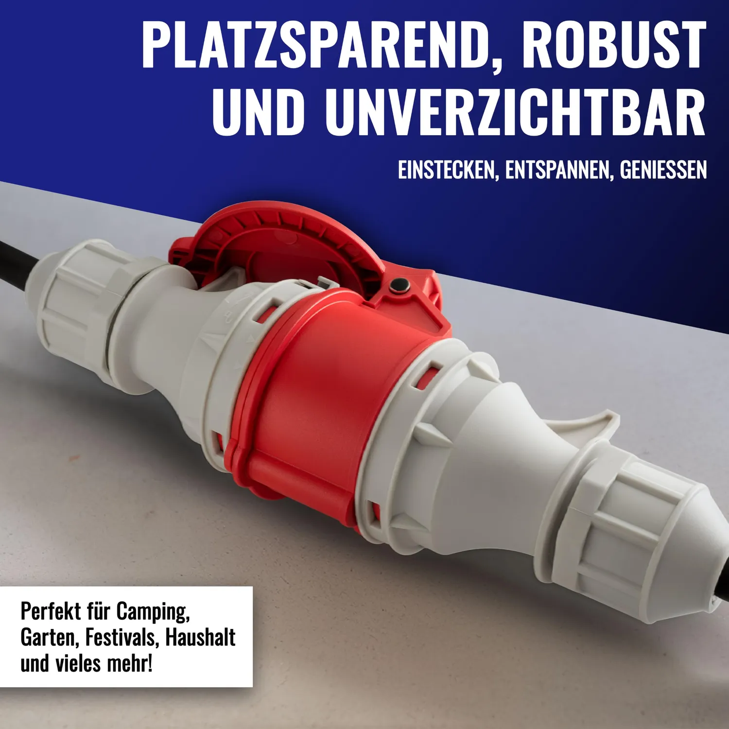 Poppstar Starkstrom Verlängerungskabel 25 m CEE 16A IP44