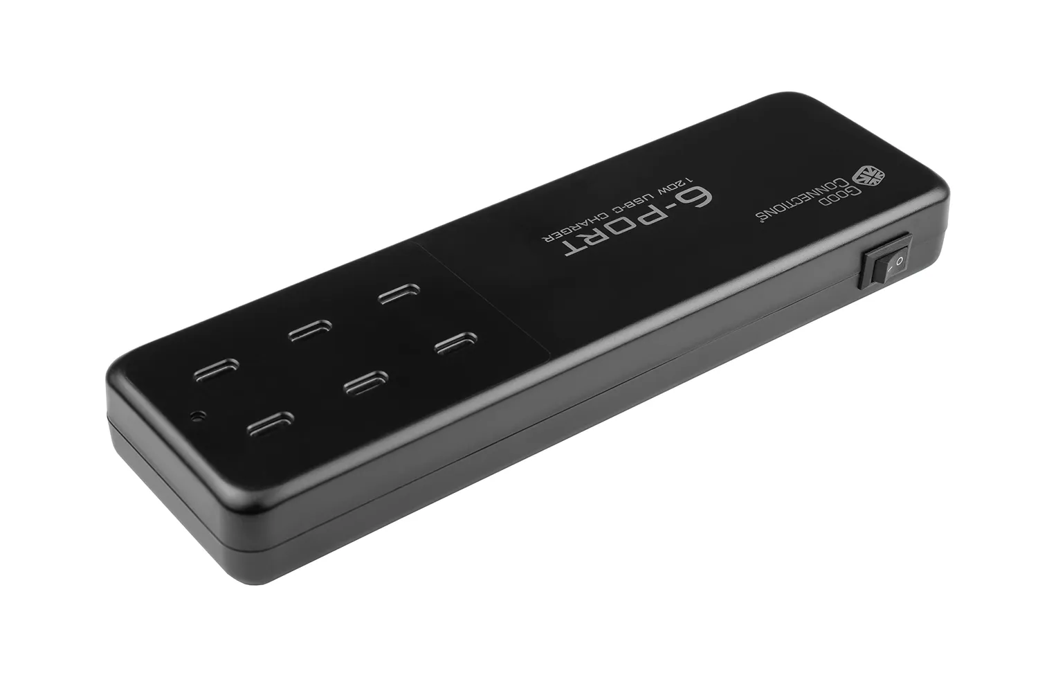 Good Connections 120W GaN USB-Desktop-Ladestation schwarz 6-Port