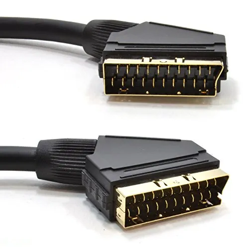 Kenable Scart-Kabel Stecker-Stecker 21-polig vergoldet 5m