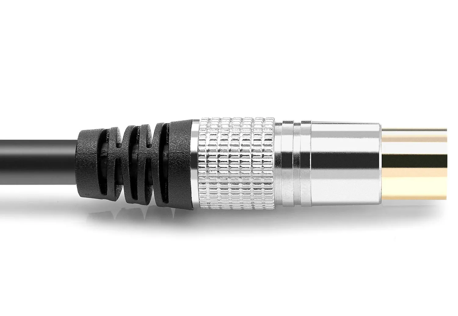 Poppstar Antennenkabel Koax 10 m schwarz Full HD