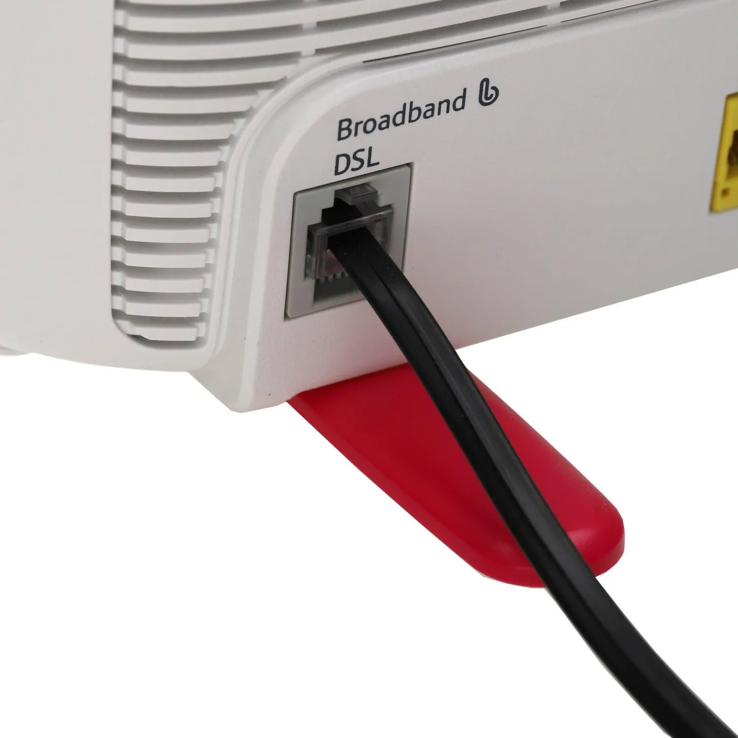 Kenable ADSL Flachkabel RJ11 1m Schwarz